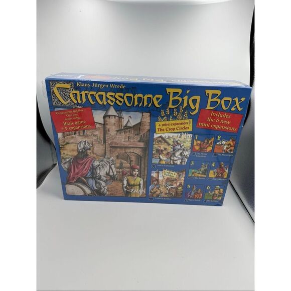Carcassonne Big Box Board Game New Sealed + 6 Expansion Packs 2012 Z-Man Games - Picture 8 of 8